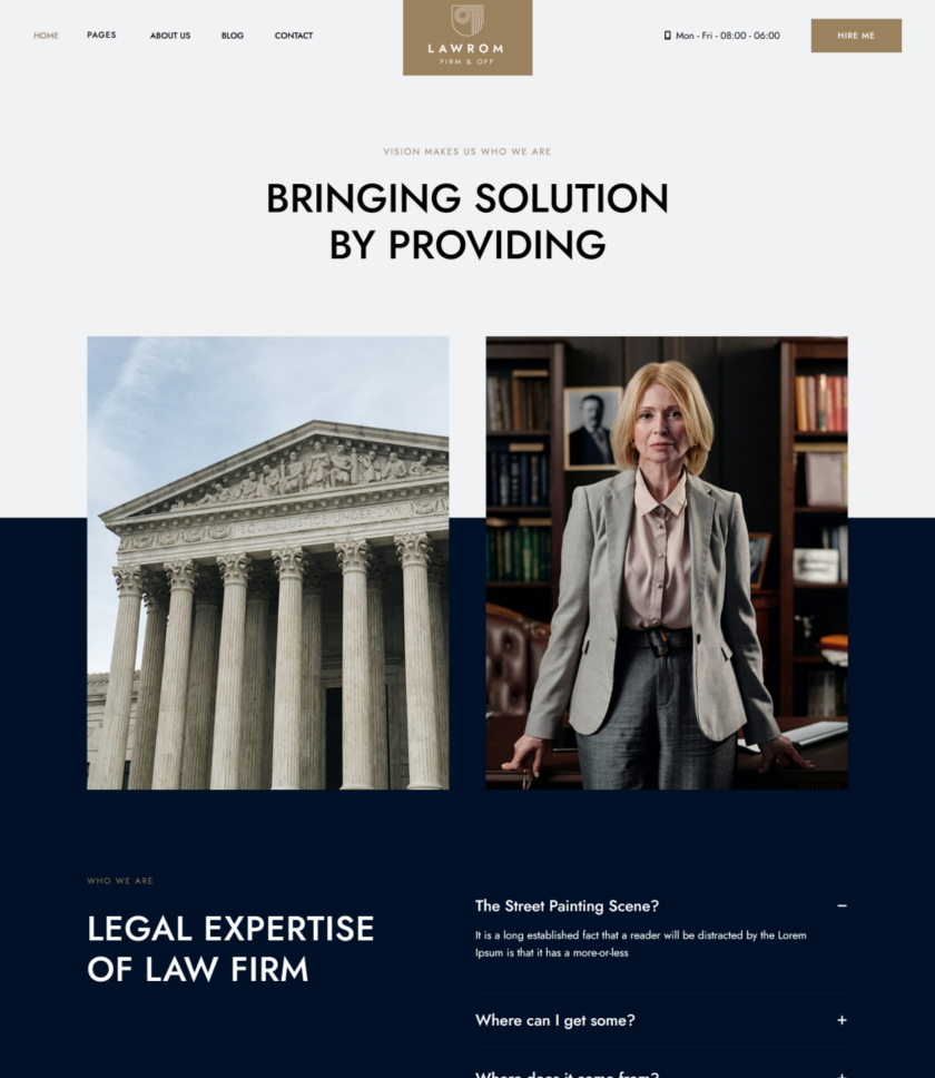 律师事务所 HTML 模板